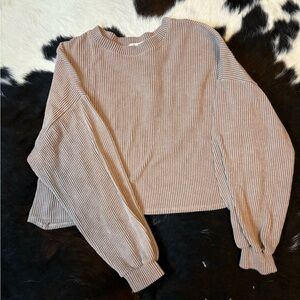 Trés Bieñ mauve ribbed long sleeve